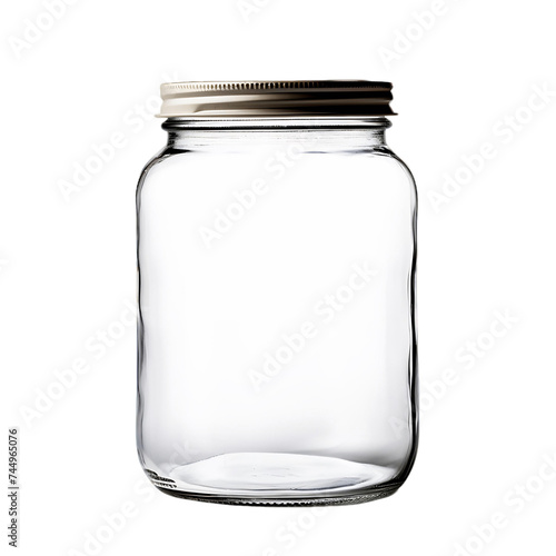 Glass Container with No Background, Effortlessly Blending into Various Design Contexts