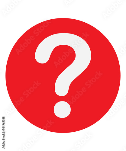 red question mark button
