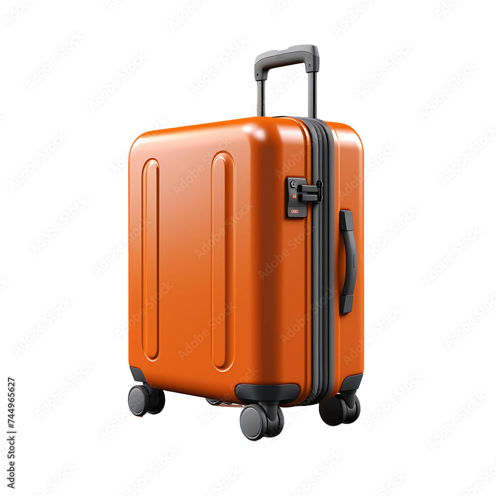 3D Suitcase Clarity Cutout, Ensuring Precise and Well Defined Visual Elements 3D Suitcase Clarity Cutout, Ensuring Precise and Well Defined Visual Elements