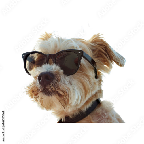 dog wearing sunglasses © I Love Png