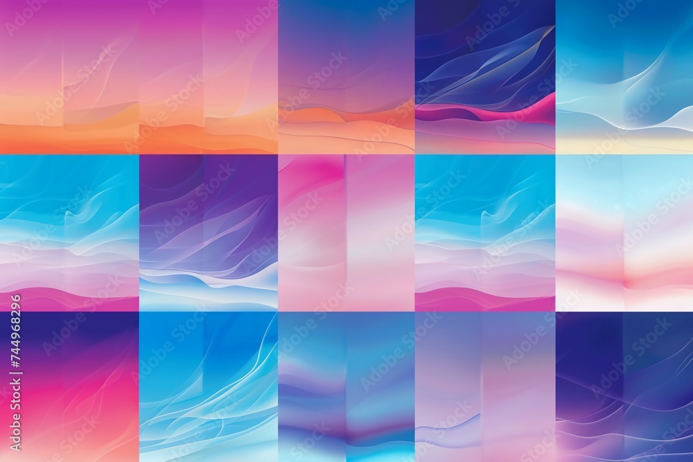 Abstract Gradient Background. Smooth Color Transitions for Modern Design.