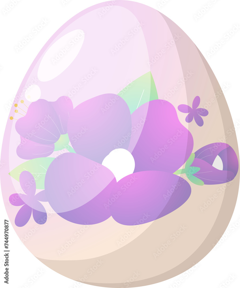 Happy Easter Day with Easter egg in Spring holiday Happy Easter Day with Easter egg in Spring holiday