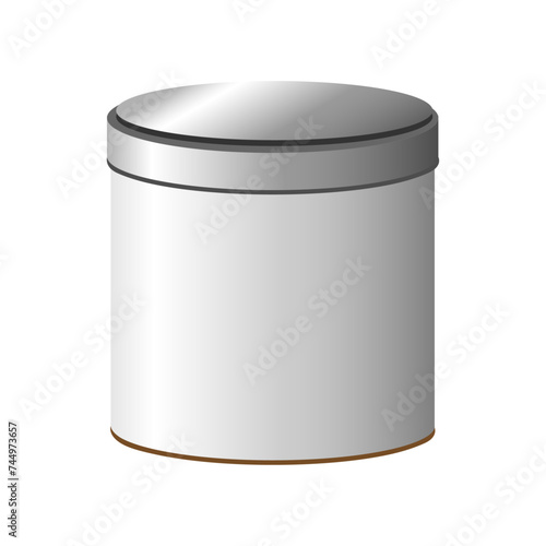 シンプルな楕円形のアルミ缶のイラスト