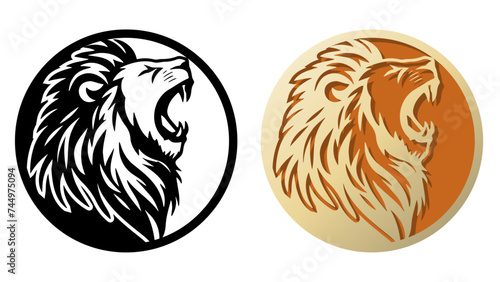 Lion Logo Illustration.