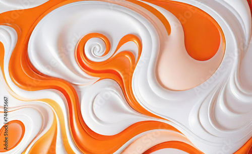 Fondo de textura naranja y blanco abstracto suave y colorido. Imagen fotográfica de stock gratuita de alta calidad de fondo degradado de color blanco borroso de mezcla naranja para fondo.
