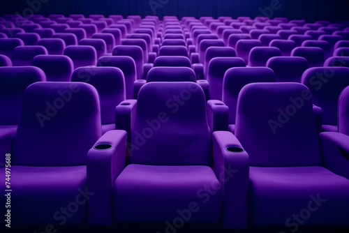 empty pink seats in cinema, domestic intimacy, zoom in, up close