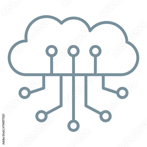 Cloud computing Icon