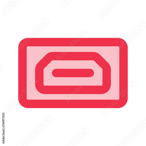 hdmi port outline fill icon