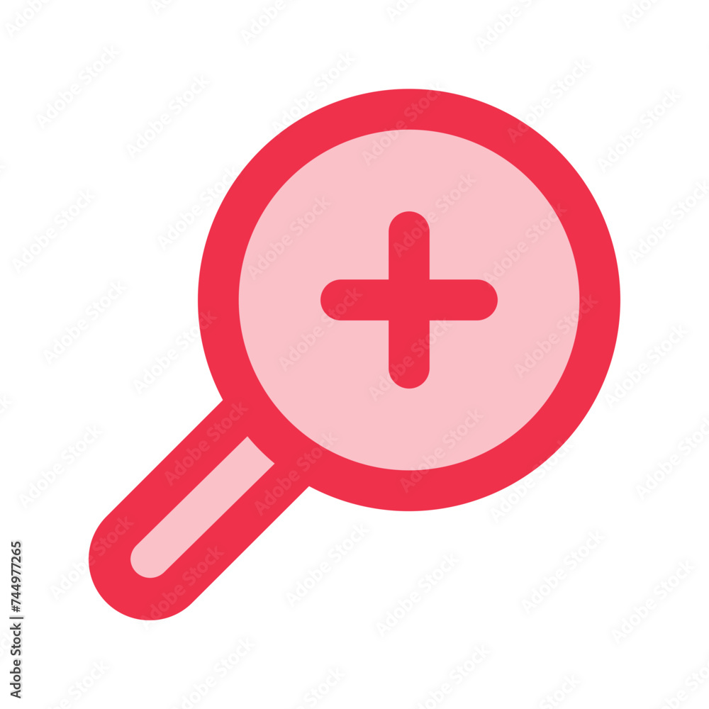 Fototapeta premium zoom in outline fill icon
