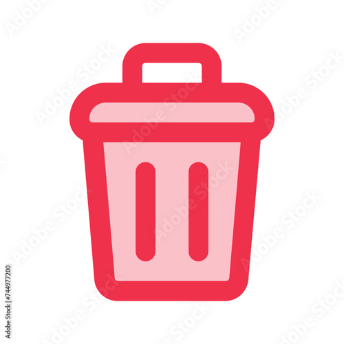 delete outline fill icon