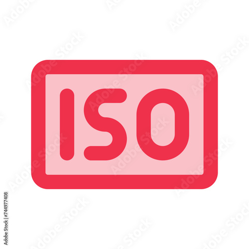 iso outline fill icon