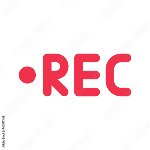 rec outline fill icon