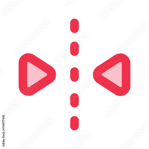 reflect outline fill icon