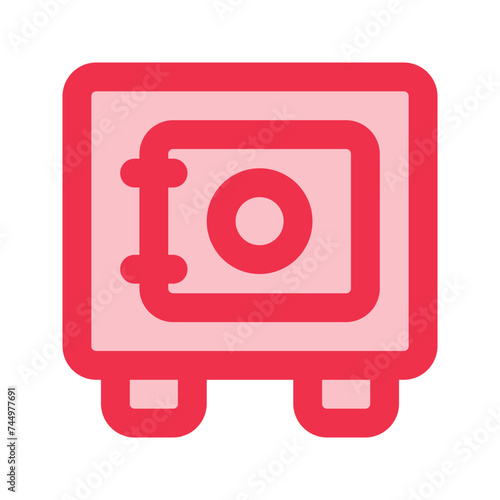 safe box outline fill icon