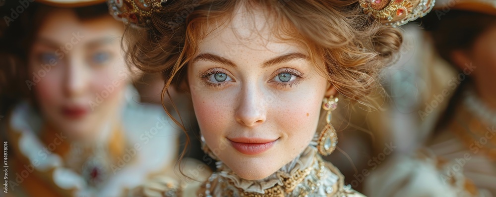Celebrating monarchy and tradition, Queen Victoria reenactment featured Victorian era costumes, crown, and royal salute. Celebrating monarchy and tradition, Queen Victoria reenactment featured Victorian era costumes, crown, and royal salute.