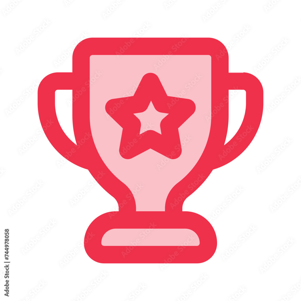 trophy outline fill icon