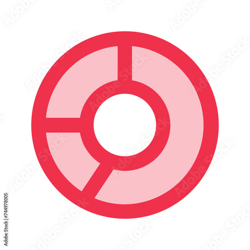 Free Download pie chart outline fill icon - GFXLoad