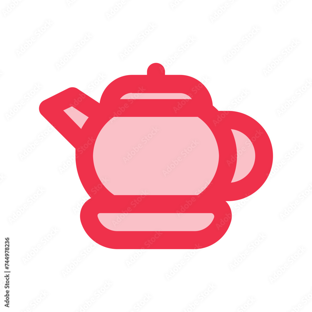 Obraz premium teapot outline fill icon