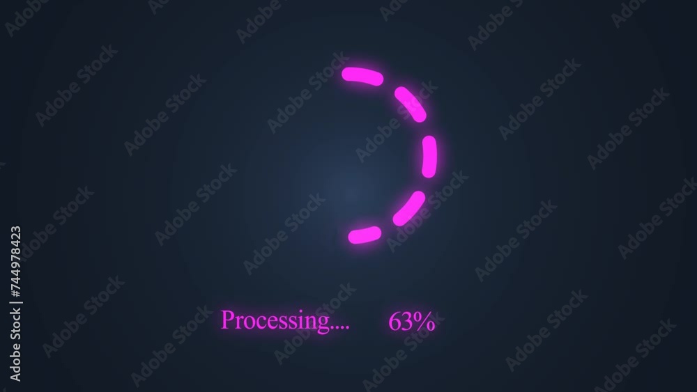 Transfer circle Loading bar, circle downloading bar loading animation ...
