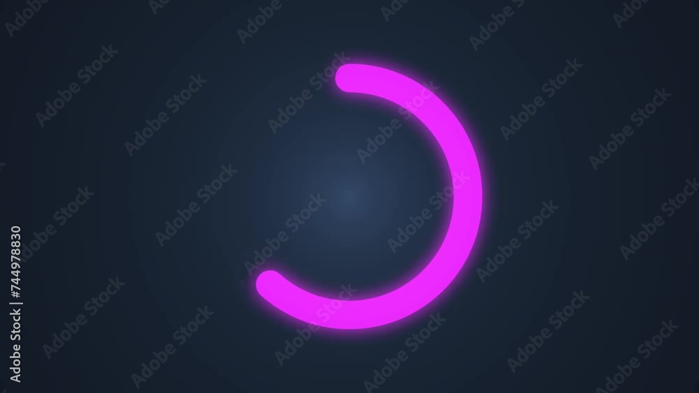 Loading bar circle animation, downloading system, processing circle complete Loading bar circle animation, downloading system, processing circle complete