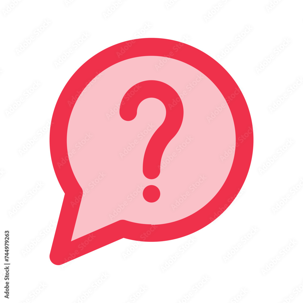 question outline fill icon
