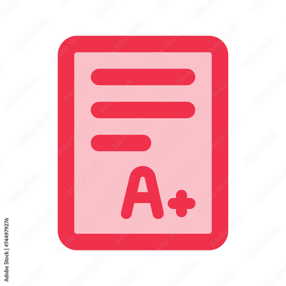 report card outline fill icon report card outline fill icon