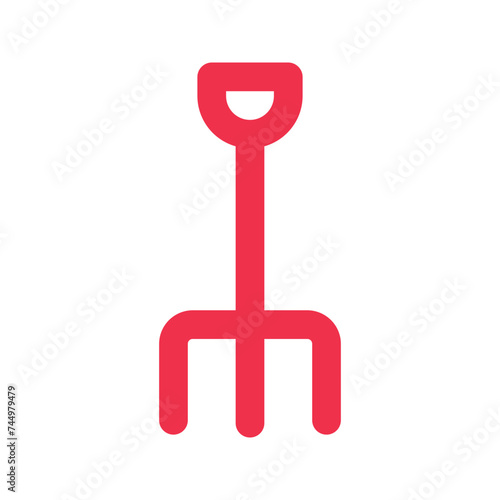 pitchfork outline fill icon