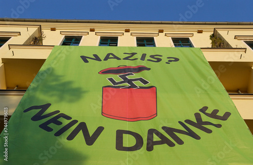 Nazis no thanks - poster in Berlin photo