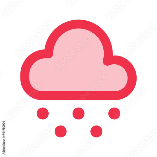 hail outline fill icon