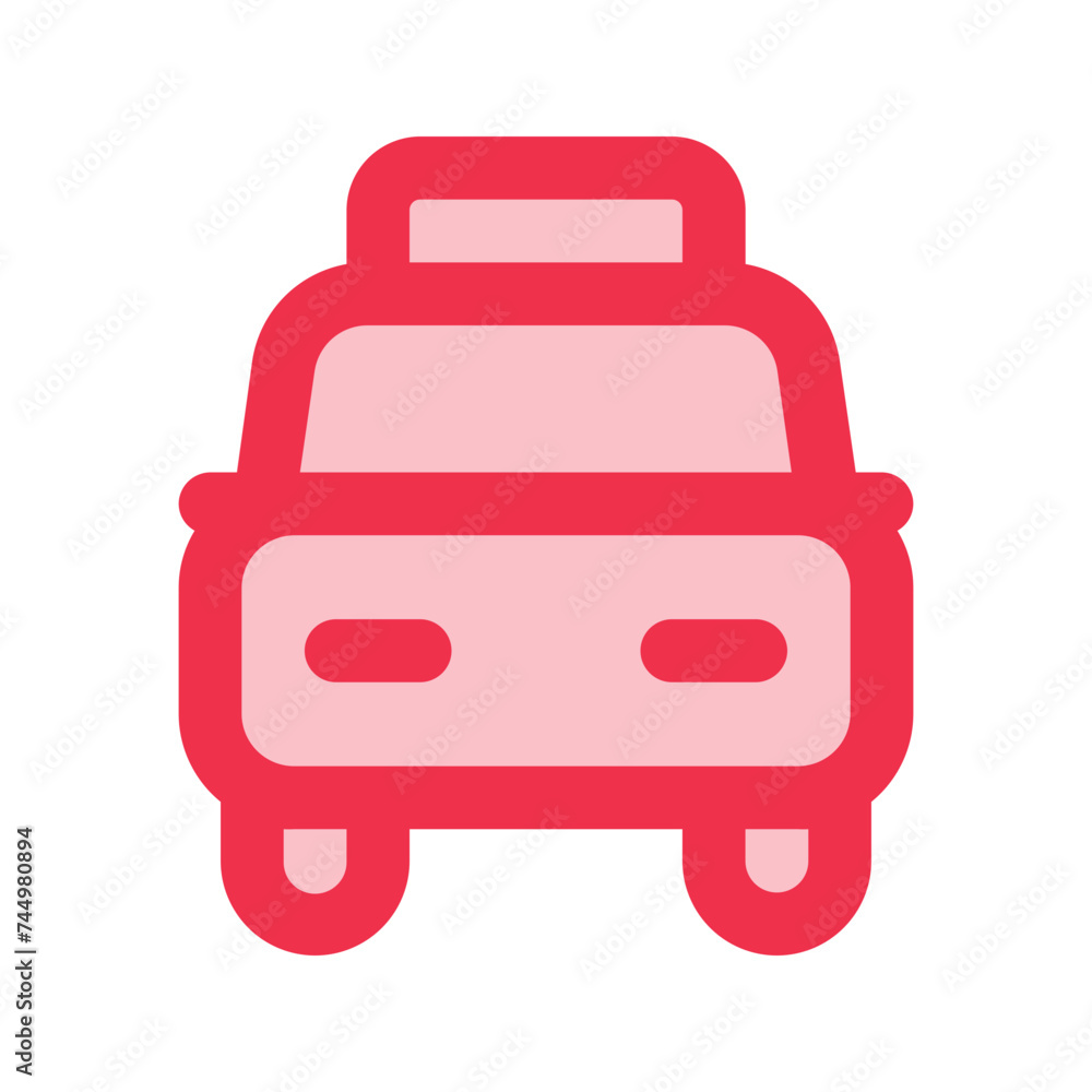 taxi outline fill icon