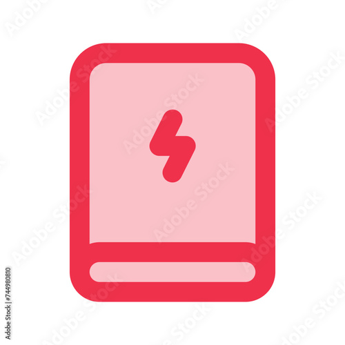 powerbank outline fill icon