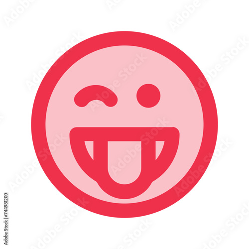 wink outline fill icon