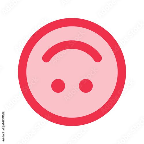 upside down outline fill icon