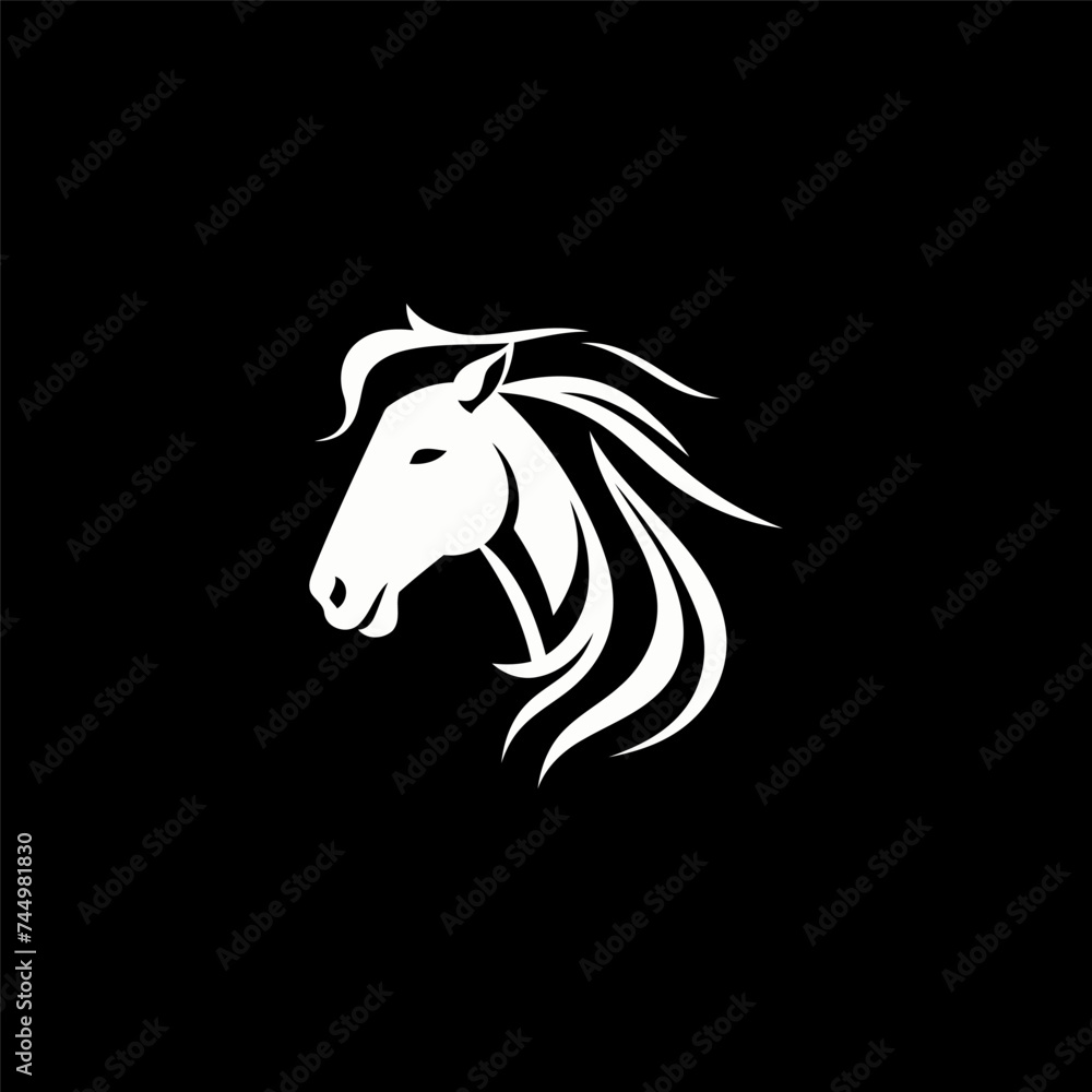 Horse logo design vector template