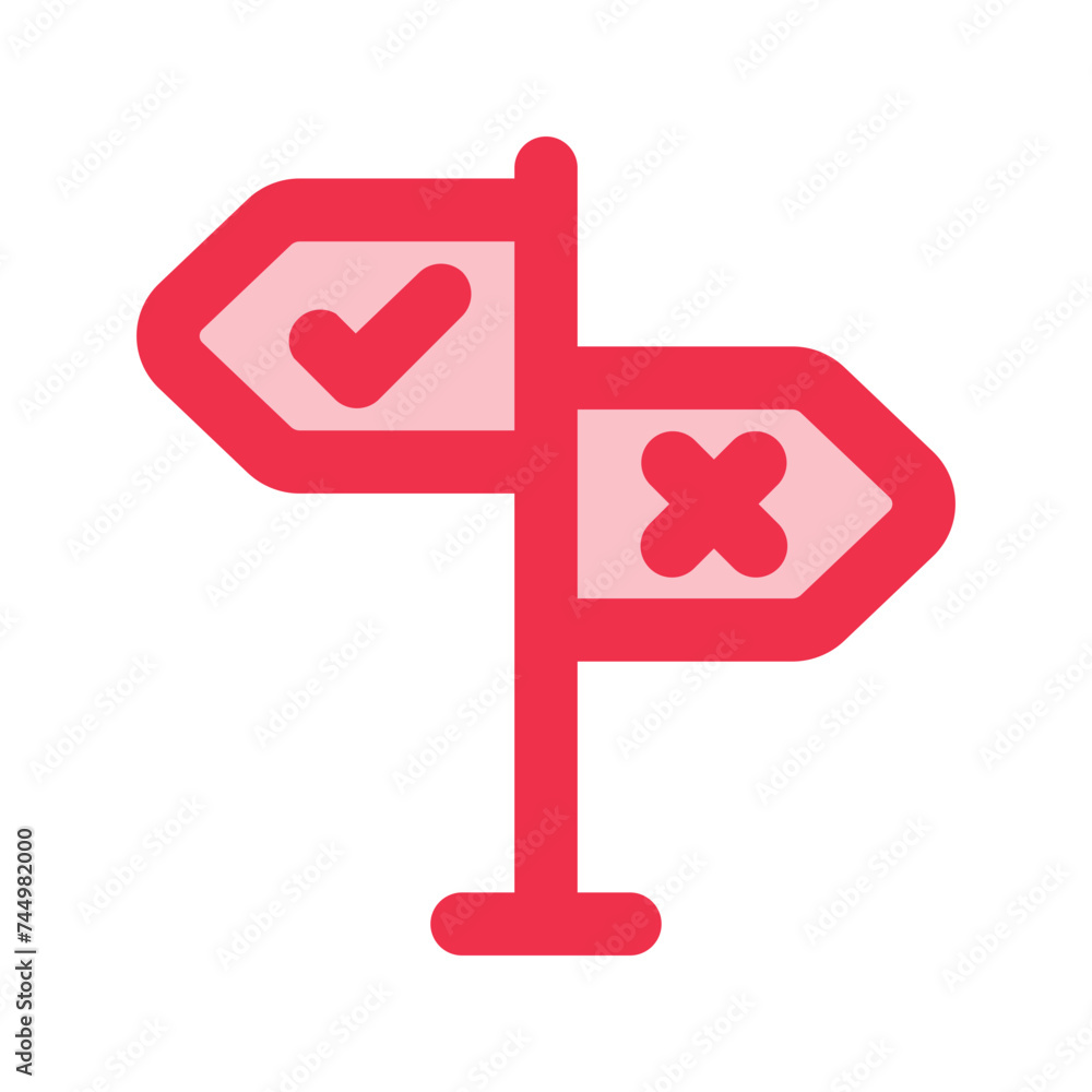 decision making outline fill icon decision making outline fill icon