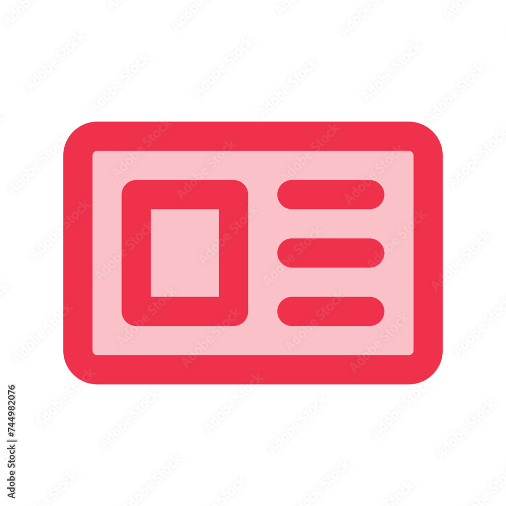 id card outline fill icon id card outline fill icon