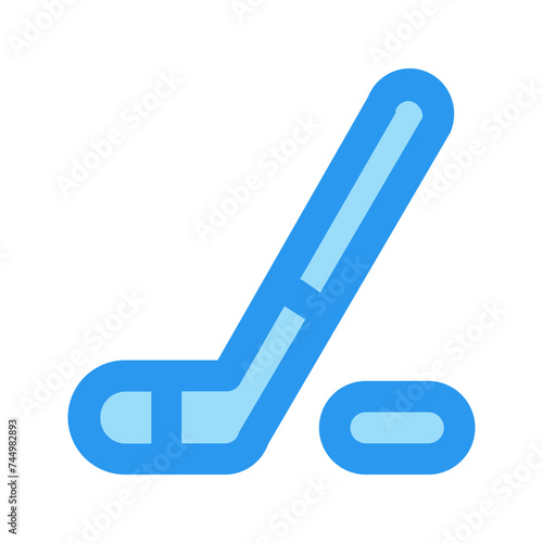 ice hockey outline fill icon