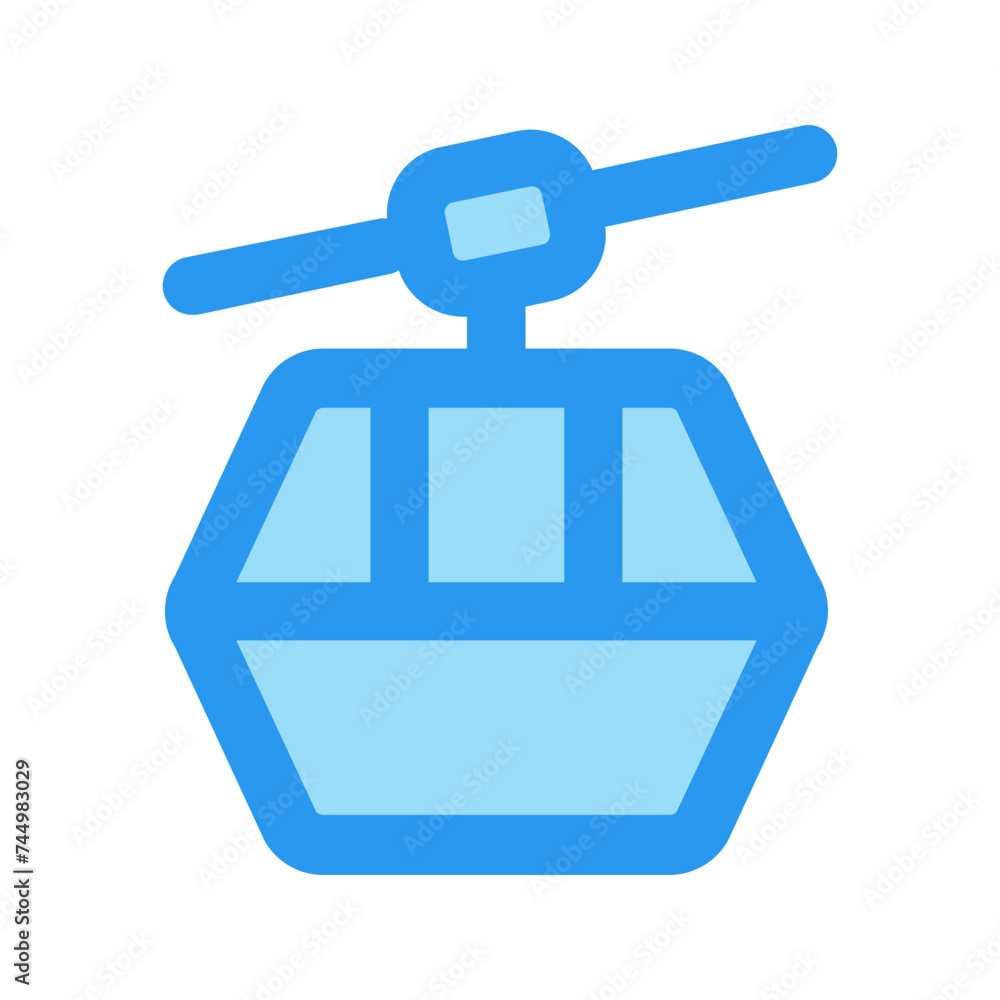 cable car outline fill icon cable car outline fill icon