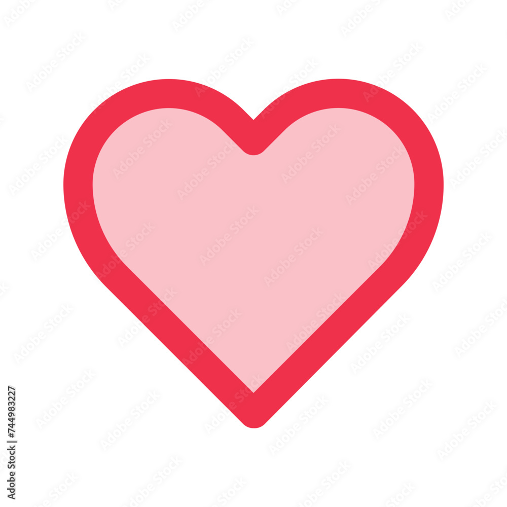 heart outline fill icon