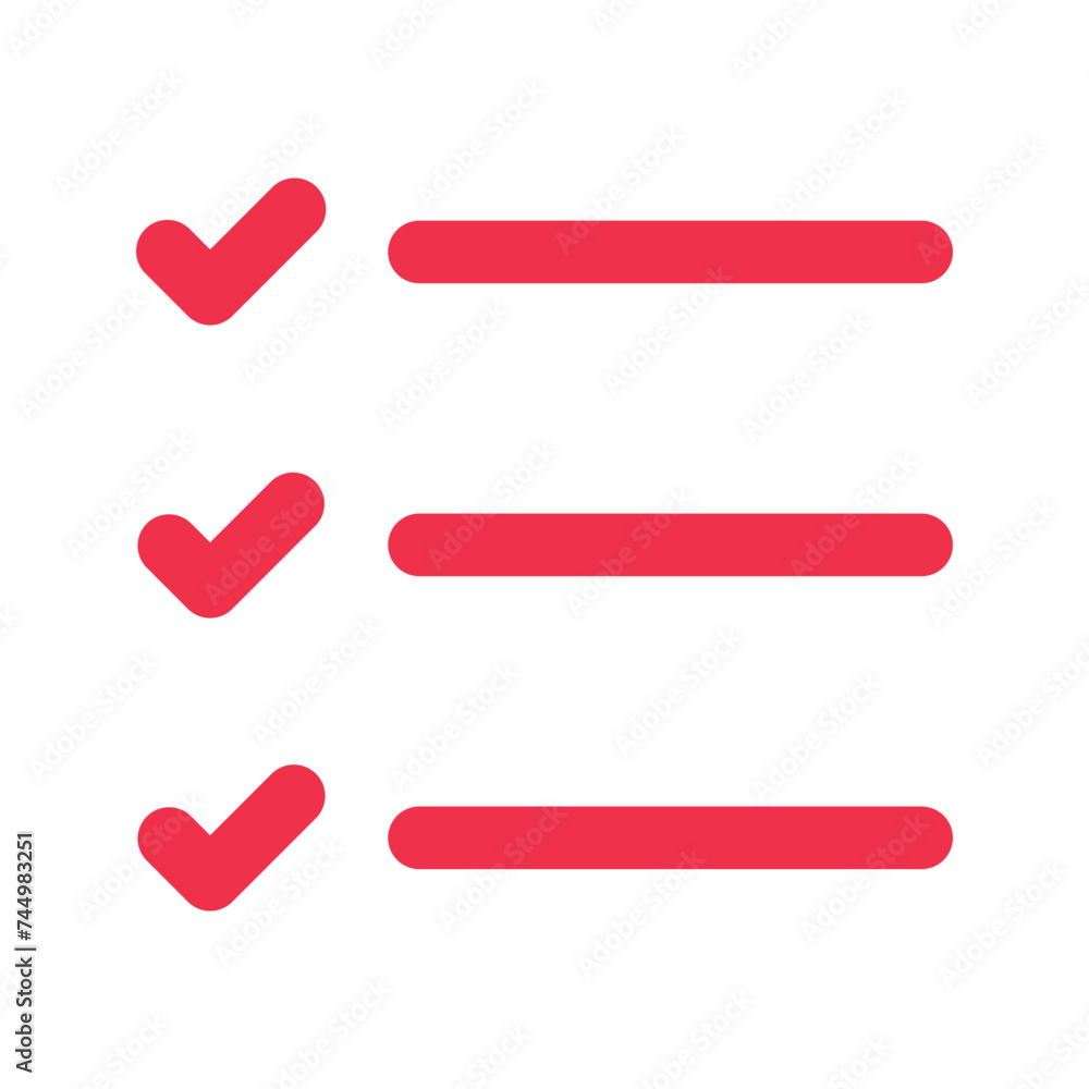 list outline fill icon