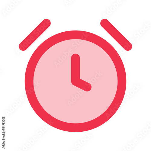 clock outline fill icon