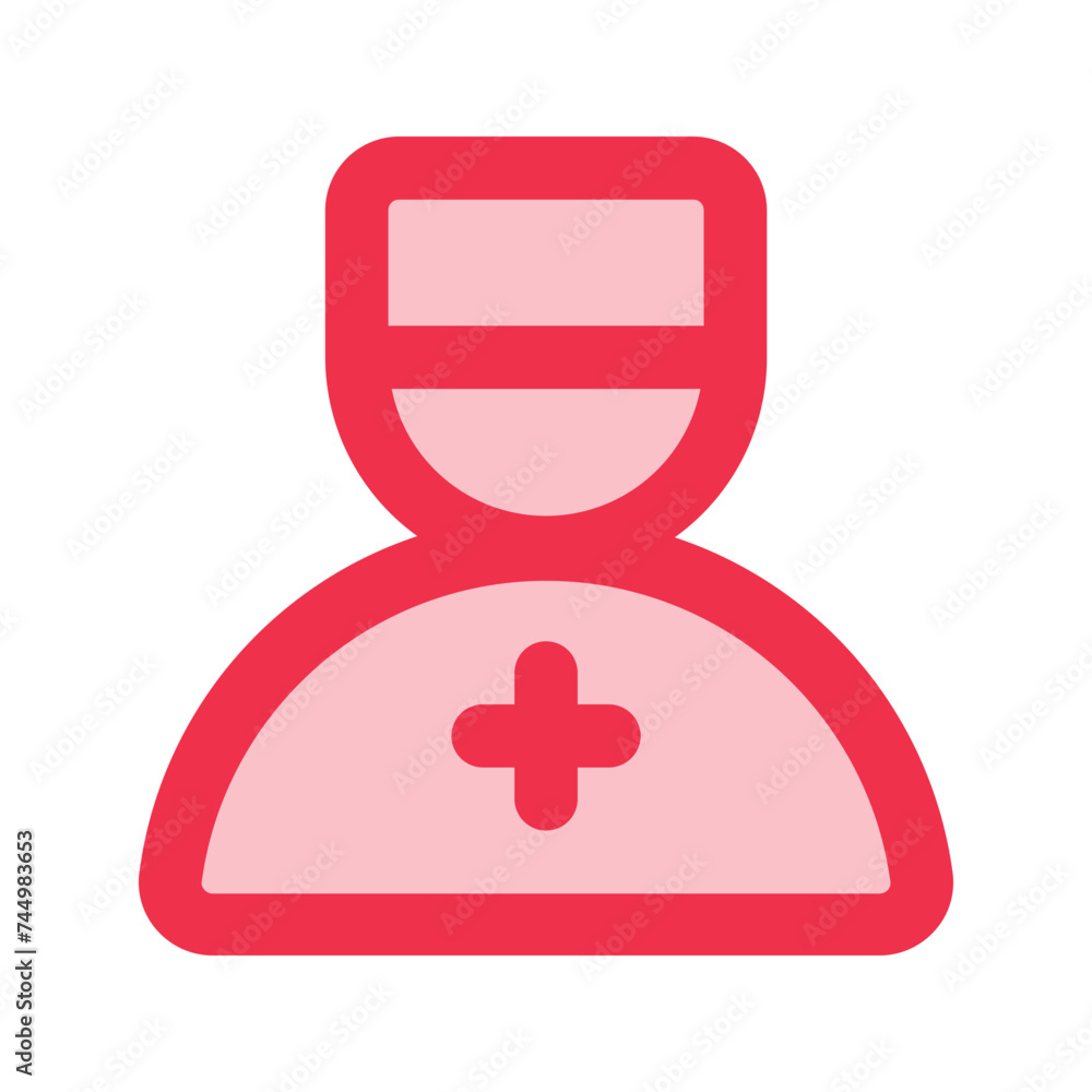 Obraz premium nurse outline fill icon