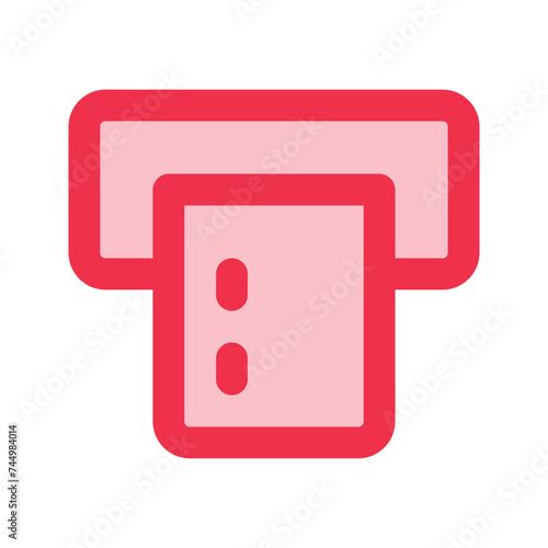 atm machine outline fill icon