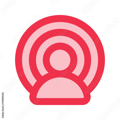 influencer outline fill icon