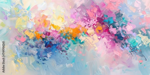 Pastel Abstract Painting  A Symphony of Soft Colors