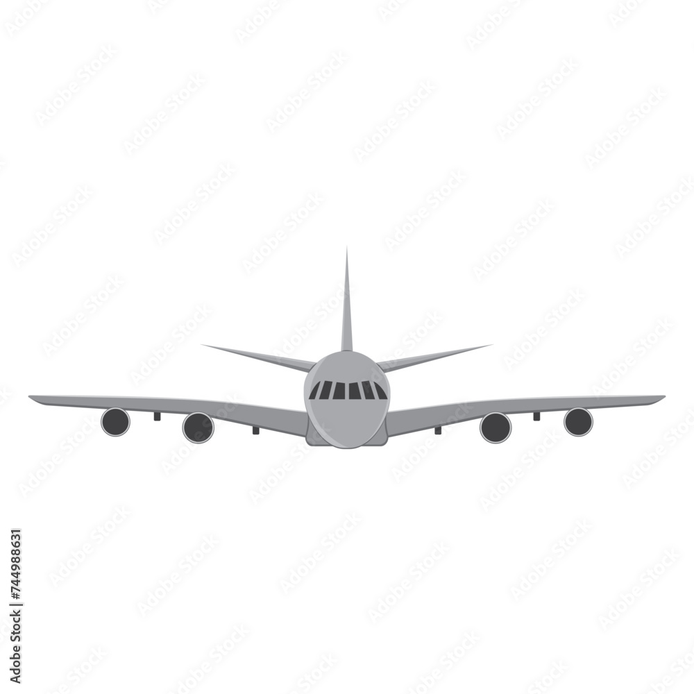 Airplane in the sky isolated vector illustration Airplane in the sky isolated vector illustration