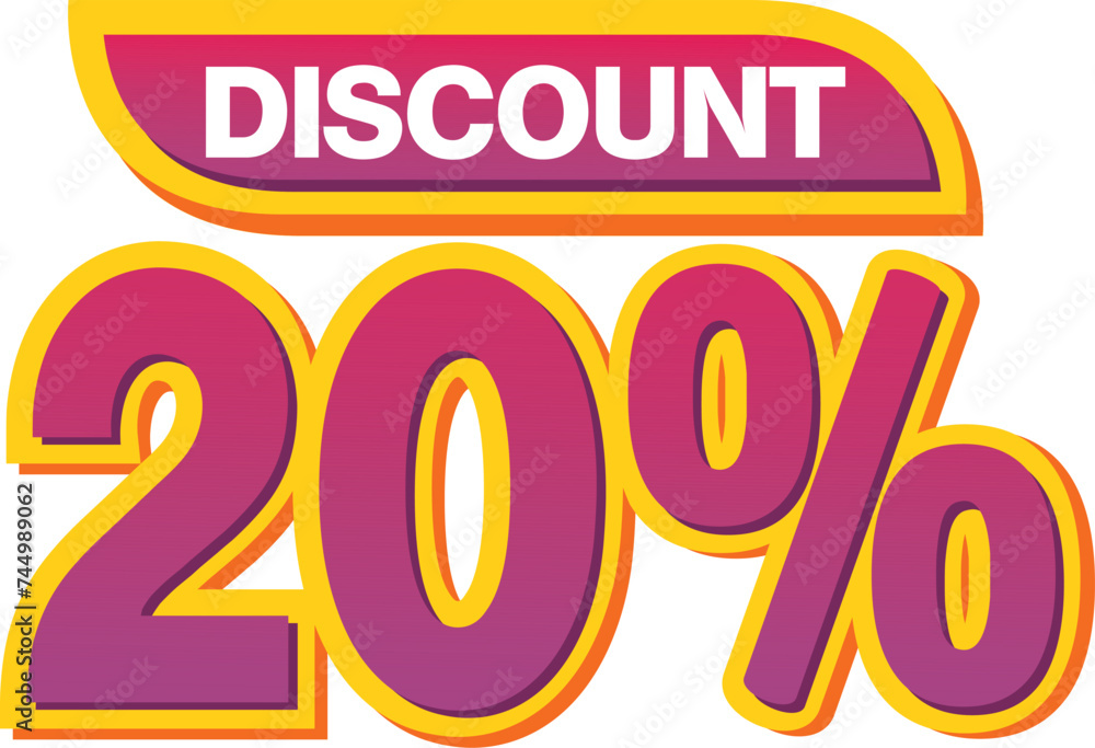 Twenty percent discount Twenty percent discount