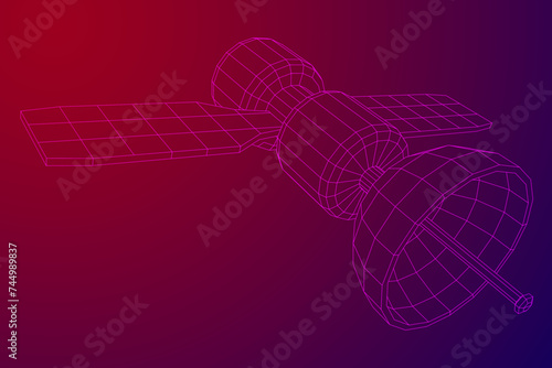 Space station communications satellite.