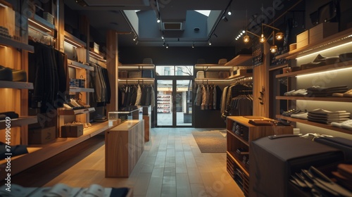 Interior of boutique retail store