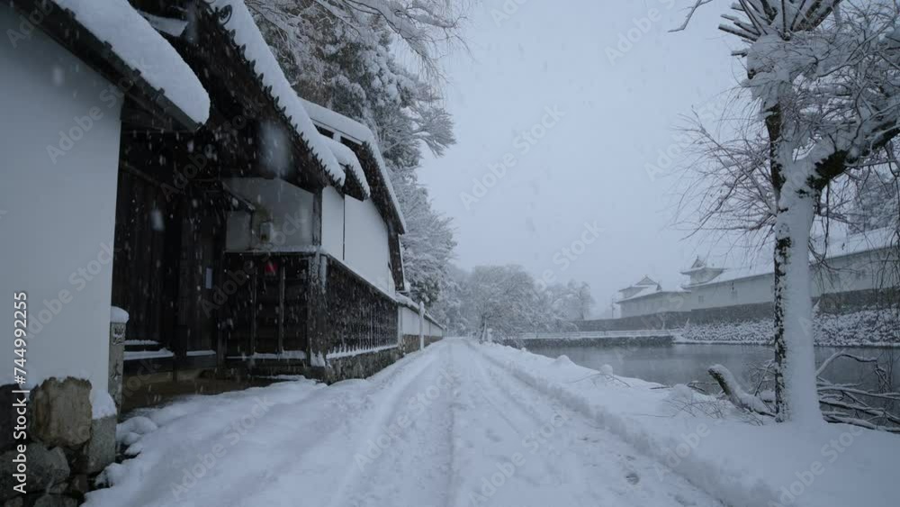 雪の埋木舎 （滋賀県彦根市, 2024年1月）